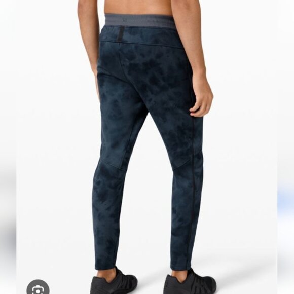 LULULEMON Textured Tech Pants In Diamond Dye Iron Blue - Picture 4 of 11